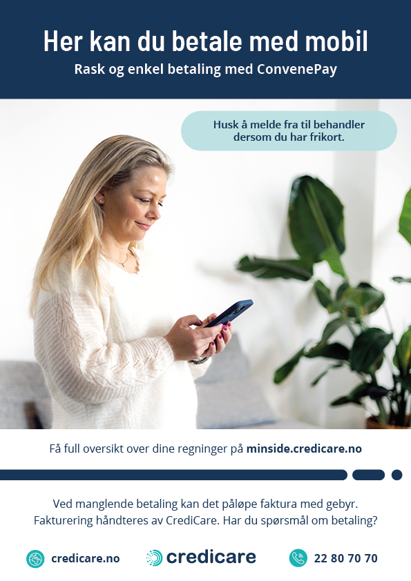 Plakat - Her kan du betale med mobil