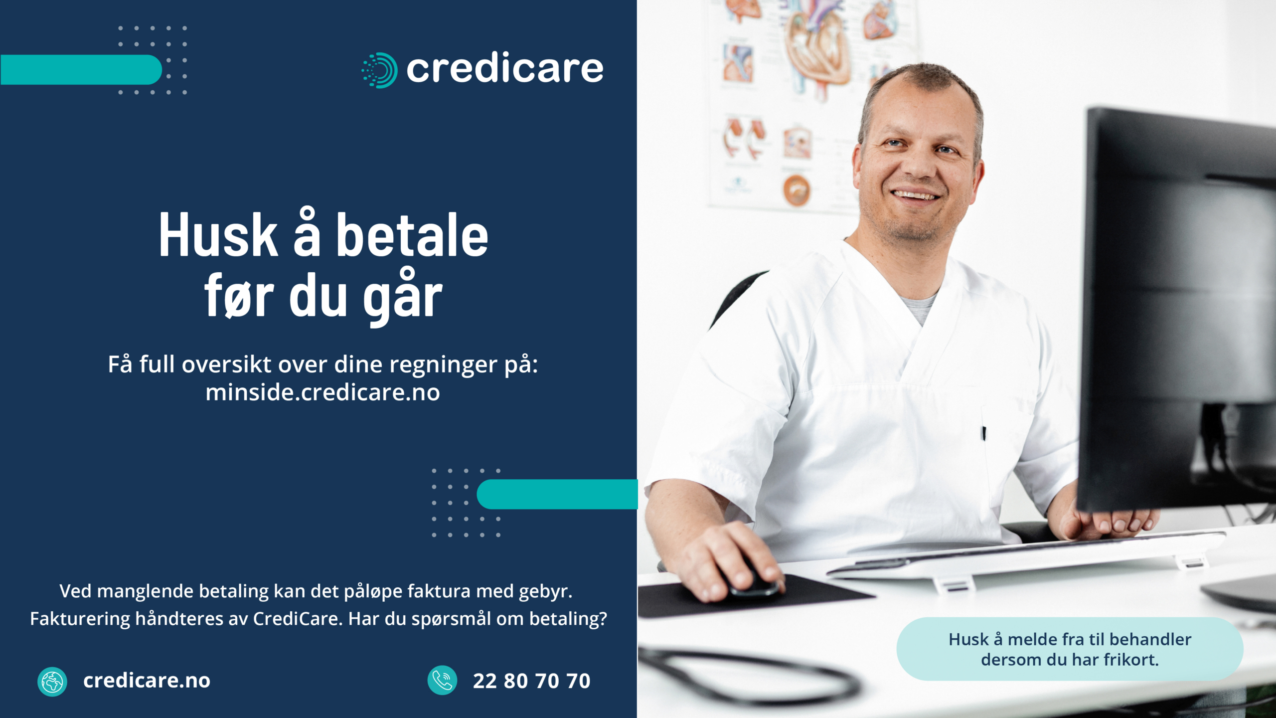 Digital plakat - Husk å betale før du går